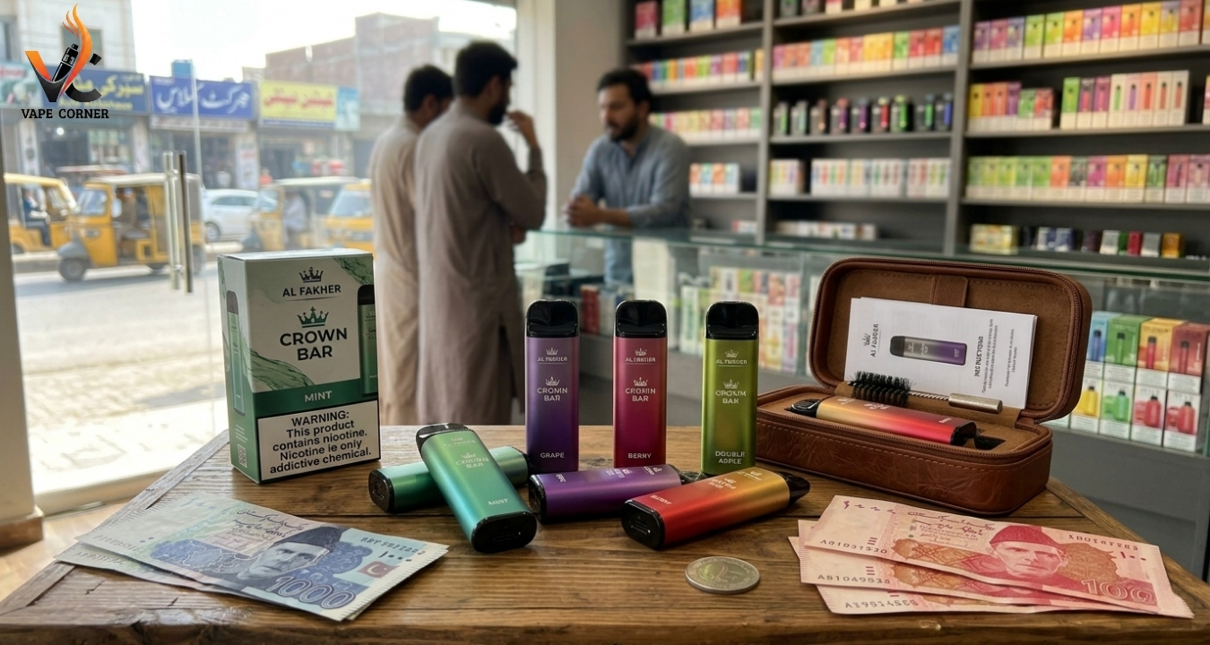 Al Fakher Crown Bar Disposable Vape Review: Is It Worth the Price in Pakistan?
